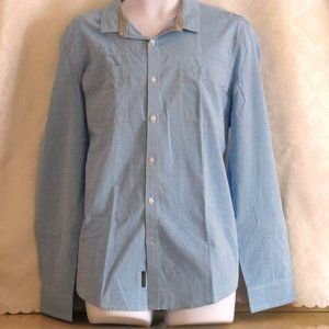 Calvin Klein Jeans Shirt men's casual blue cotton